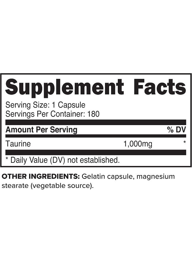 Primaforce Taurine 1000mg Capsules - Image 2