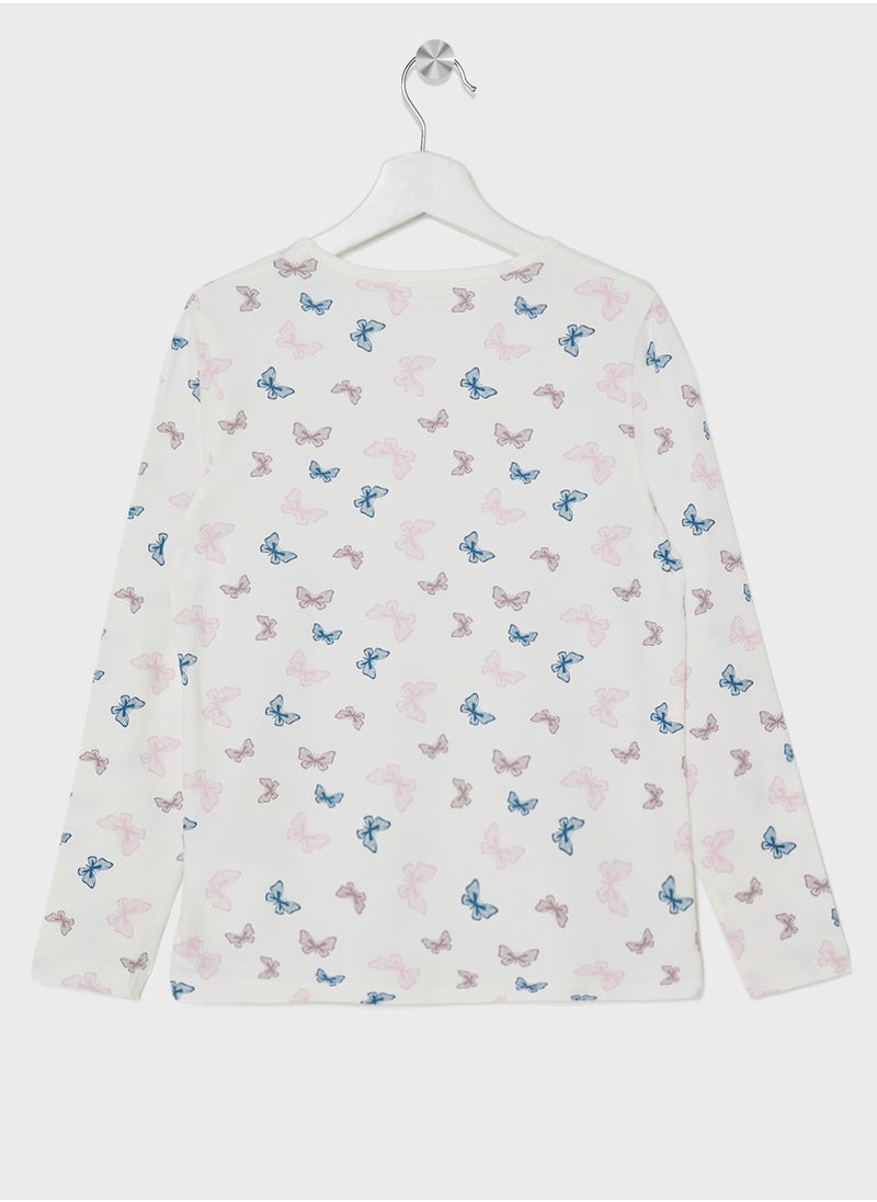 NAME IT Kids Butterfly Printed Pyjama Sets  - Image 3