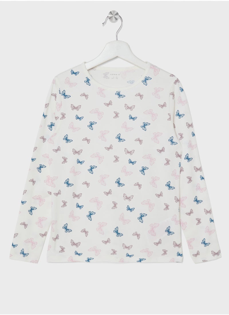 NAME IT Kids Butterfly Printed Pyjama Sets  - Image 2