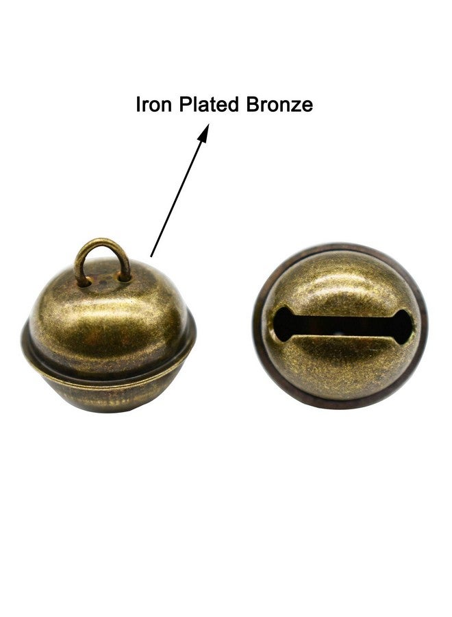 Maydahui 20 Pcs Vintage Jingle Bell 1 Inches Antique Decorative Tone Copper Bell For Pet Dog Cat Pendants Christmas Tree Crafts Decoration - Image 3