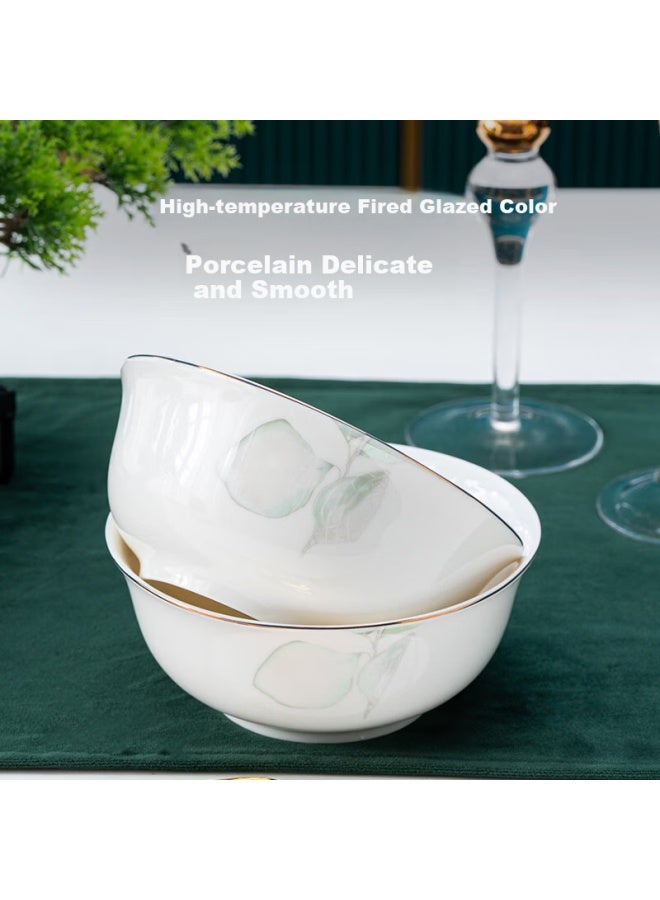 JD.com Jd Jingzao Large Capacity Bowl For Soup, Noodles, Rice, Vermicelli, Spring 6-inch Bowl, Set Of 2 - Image 3