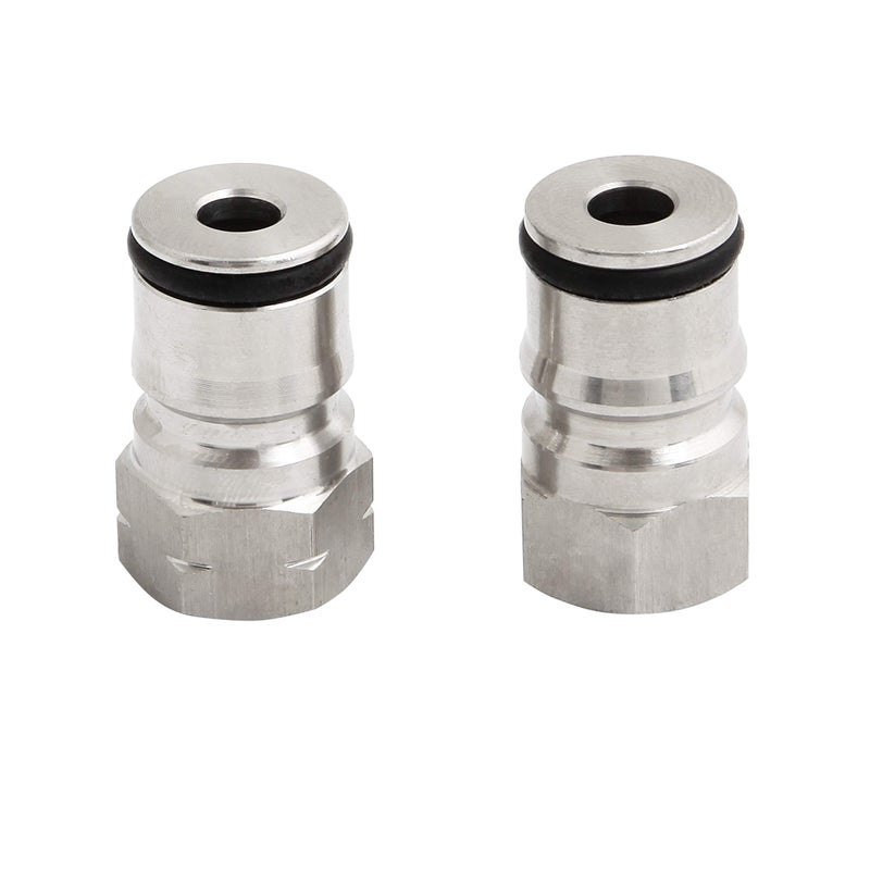 semfeil brew 2 Pairs 304 stainless Ball Lock Keg Posts set Cornelius Type keg Ball Lock Post & Poppet Female Thread Gas and Liquid 19/32"-18 Thread Corny Keg Adapter Kit - Image 2