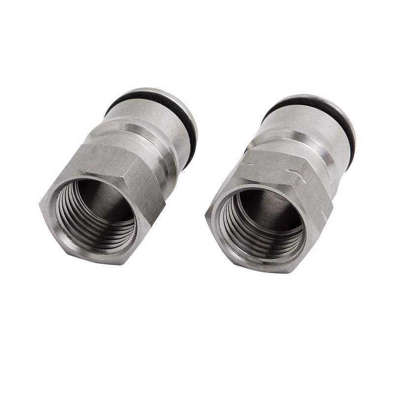 semfeil brew 2 Pairs 304 stainless Ball Lock Keg Posts set Cornelius Type keg Ball Lock Post & Poppet Female Thread Gas and Liquid 19/32"-18 Thread Corny Keg Adapter Kit - Image 4