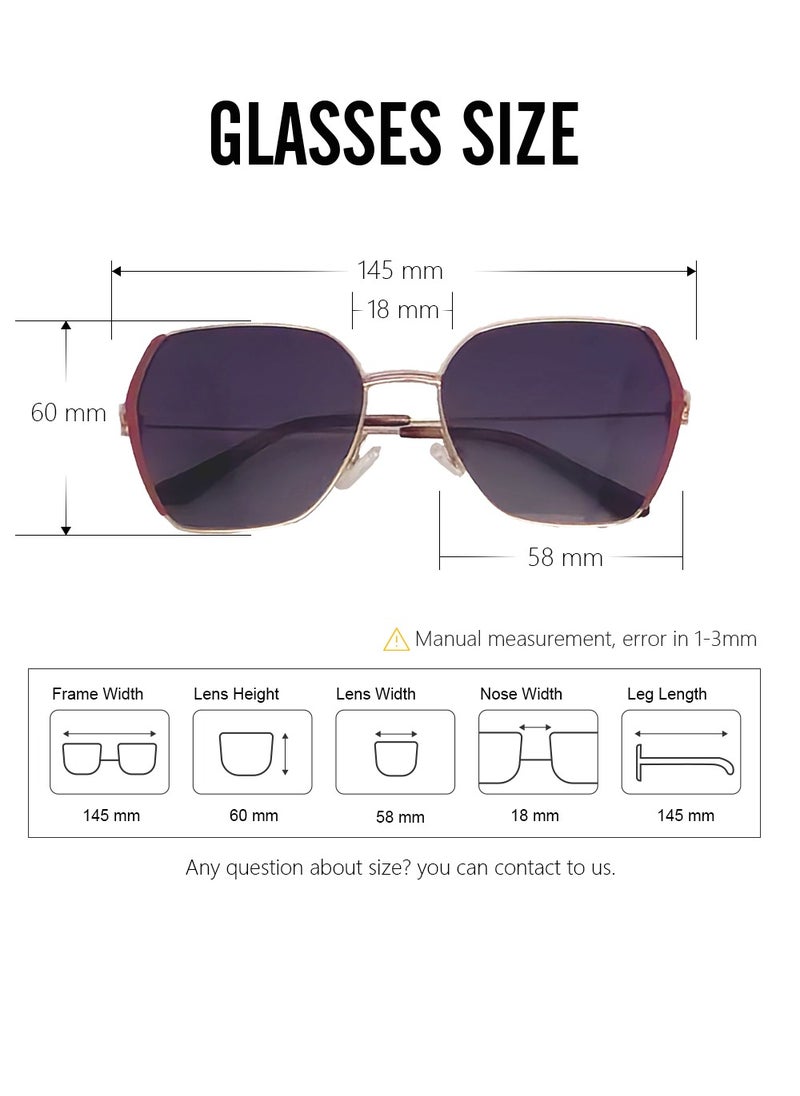 DLS - DLS Oversized Polarized Sunglasses MS9007-C5 - Image 1