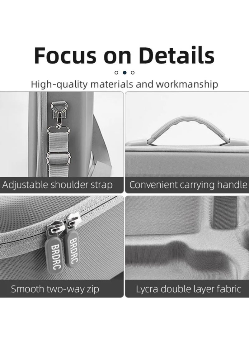 For DJI MINI 4 PRO Carry Case Box Storage Bag Portable Handbag Remote Control Accessories Organizer Shoulder Bag for Drone and Controller - Image 4