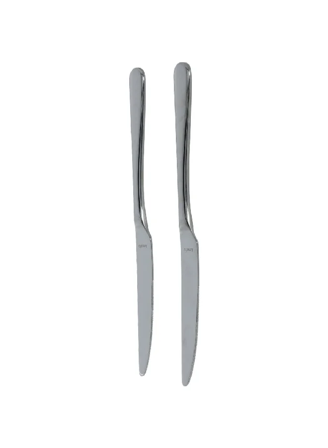 Amefa 2-Piece Austin Stainless Steel Table Knives On Hanging Card Silver 1.6 X 27.8 X 4.6 Cm 1410X1Vdxcaa2