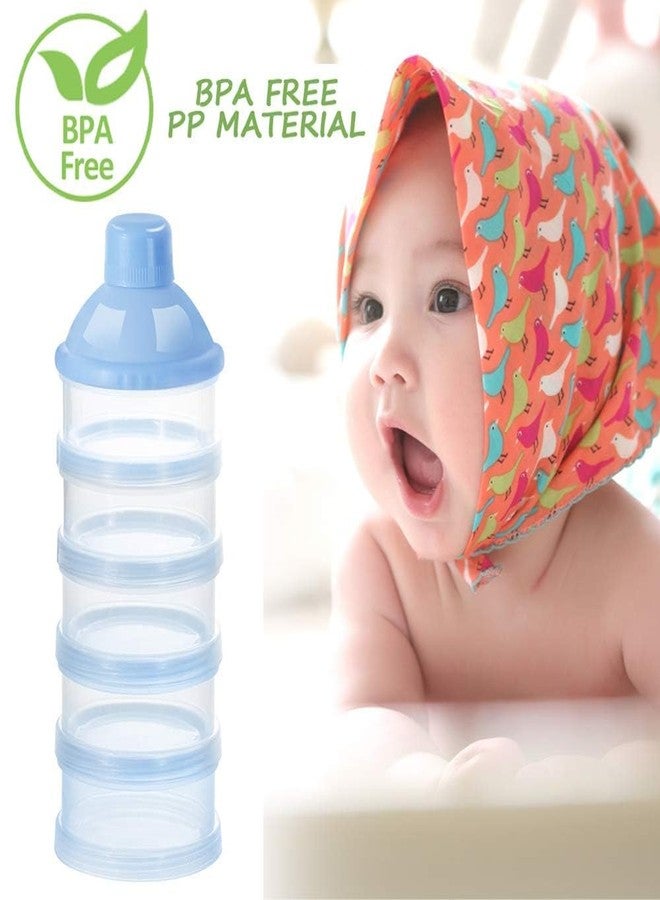 Zomify BPA-Free 5-Layer Container – Non-Toxic, Safe, Stackable Storage Solution for Baby Food, Snacks, or On-The-Go Meals, Leak-Proof, Assorted - Pack of 1-Blue - Image 4