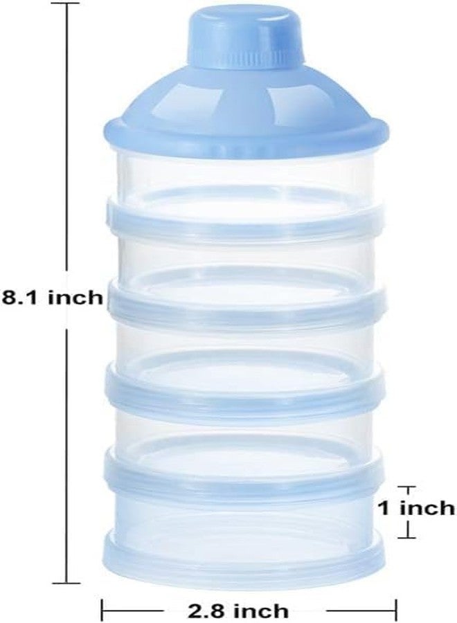 Zomify BPA-Free 5-Layer Container – Non-Toxic, Safe, Stackable Storage Solution for Baby Food, Snacks, or On-The-Go Meals, Leak-Proof, Assorted - Pack of 1-Blue - Image 3