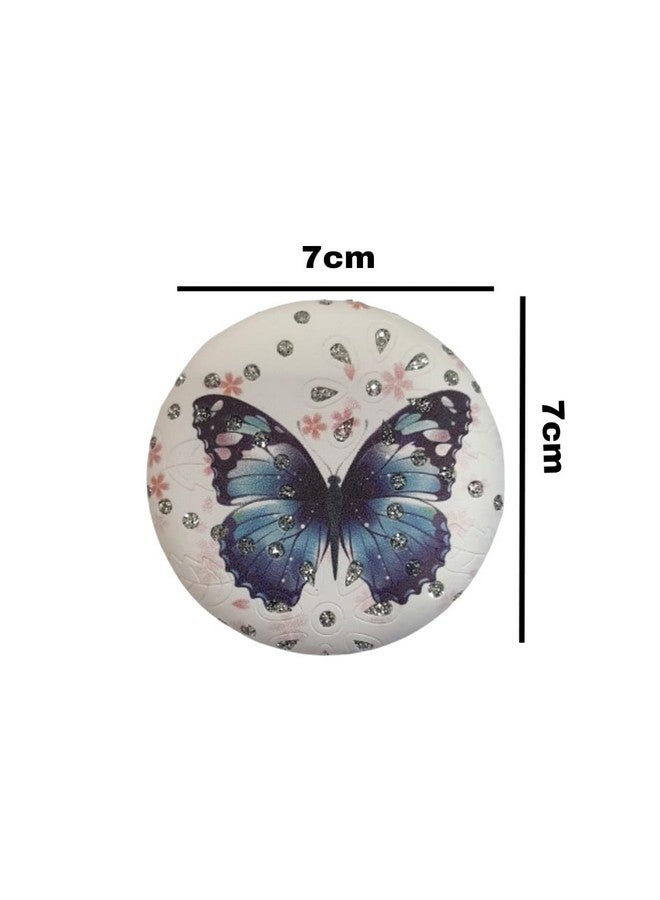 Generic Portable Compact Glossy Mirror for Purses and Handbags and Travel with manginification 2x1 - Image 3
