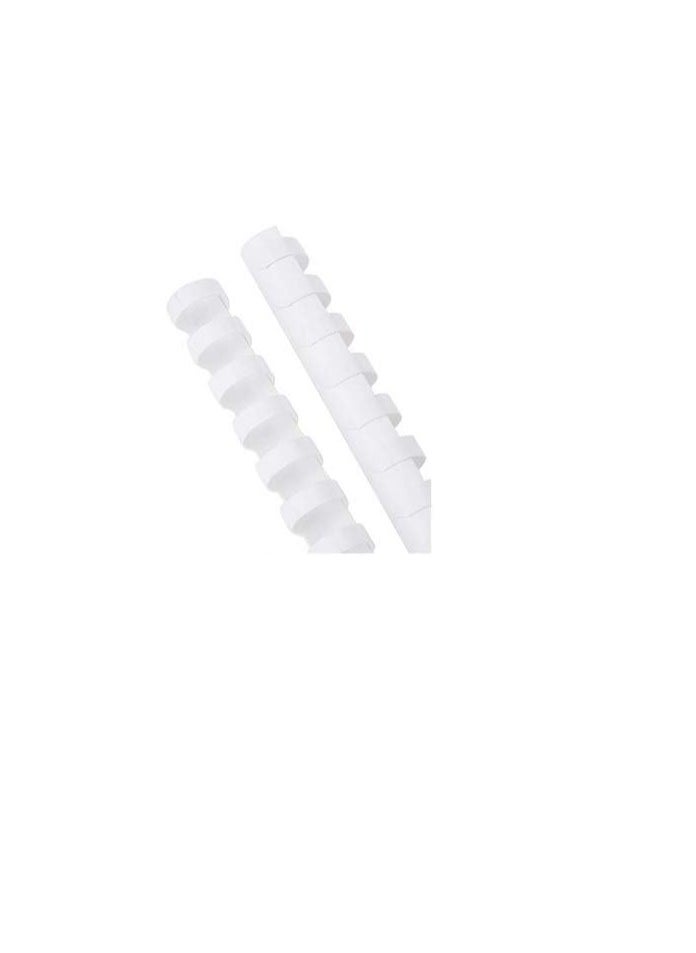 SUPER DEAL 100-Piece Binding Combs 18mm White  - Image 2