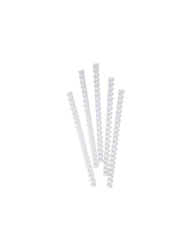 SUPER DEAL 100-Piece Binding Combs 18mm White  - Image 3