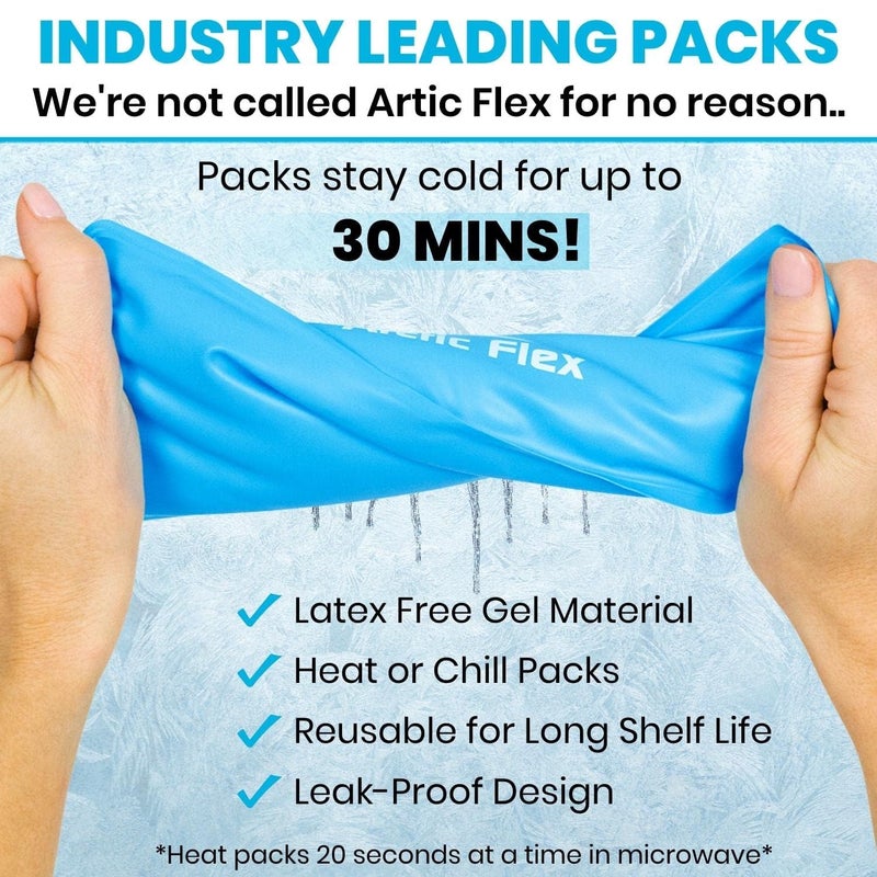 Vive Elbow Ice Pack Wrap  Ultra Cold Gel Ice Pack for Injuries Reusable  Elbow Support Compression for ColdHot Therapy  Adjustable for MenWomen Sports Recovery Arthritis Tendonitis Pain Relief - Image 3