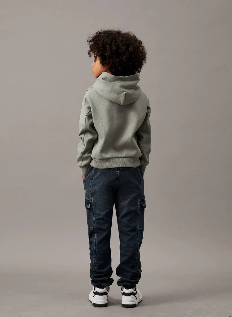 Calvin Klein Jeans Dirty Green Comfort Denim Cargo Joggers for Men | Best Price UAE
