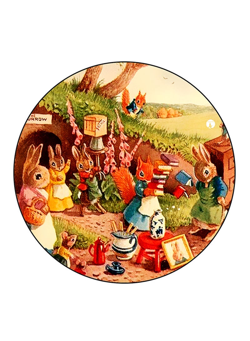 RKN Rabbits Printed Mouse Pad  Multicolour
