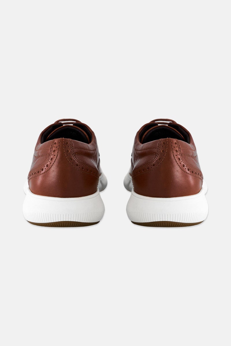 GEOX Men Adacter Lace Up Casual Shoes, Brown  - Image 2