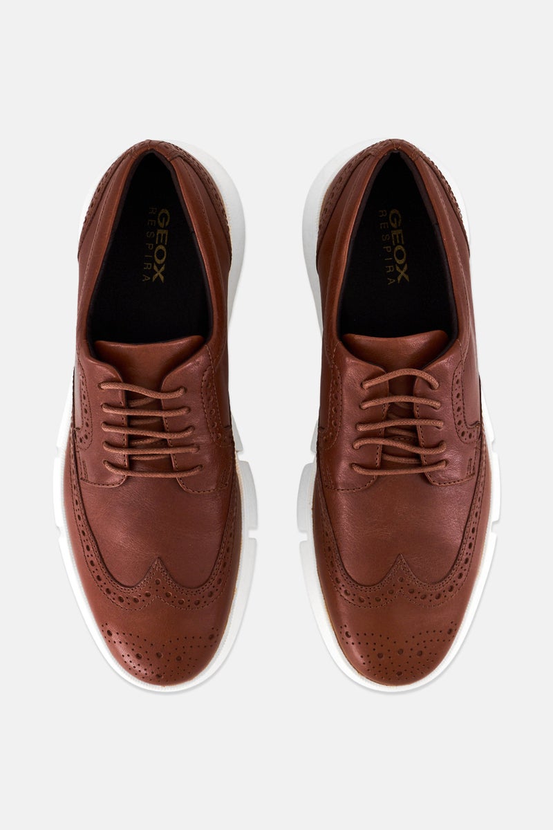 GEOX Men Adacter Lace Up Casual Shoes, Brown  - Image 3