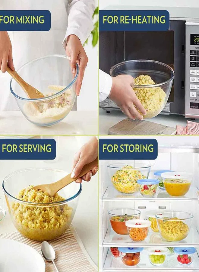 BOROSIL Glass Mixing Bowl 3.5 Ltr