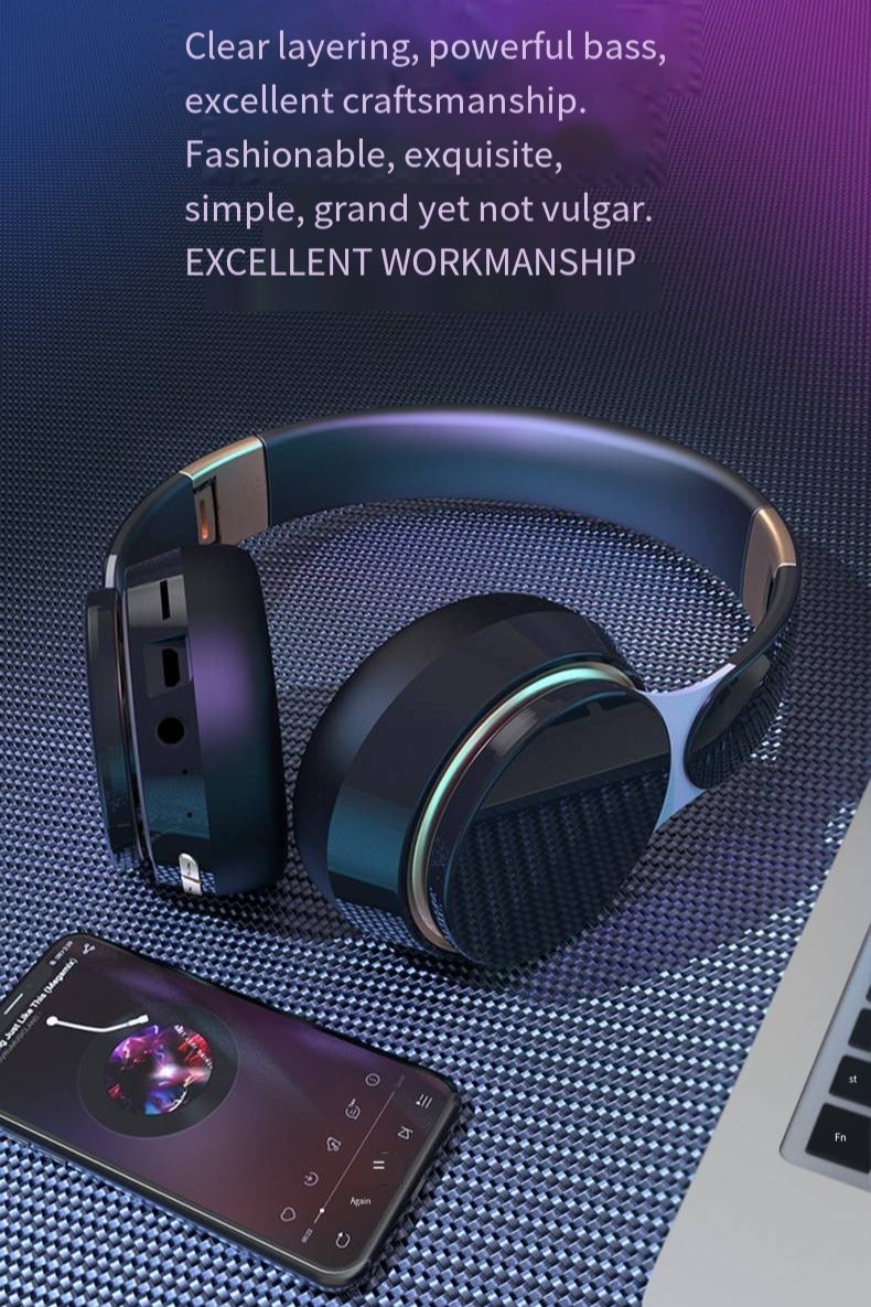 general Headband Bluetooth Headphones, Stereo, Foldable, Extendable, Bass-heavy Bluetooth Headphones - Image 2