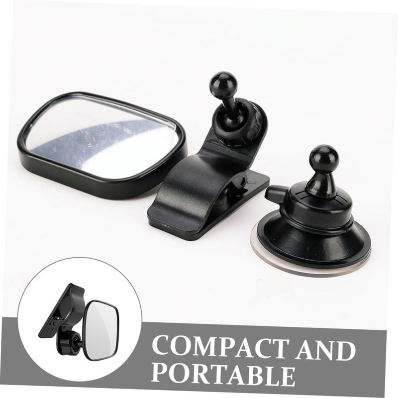 2Pcs Suction Cup Back Seat Mirror For Girl Adjustable Car Rear View Mirror - Image 4