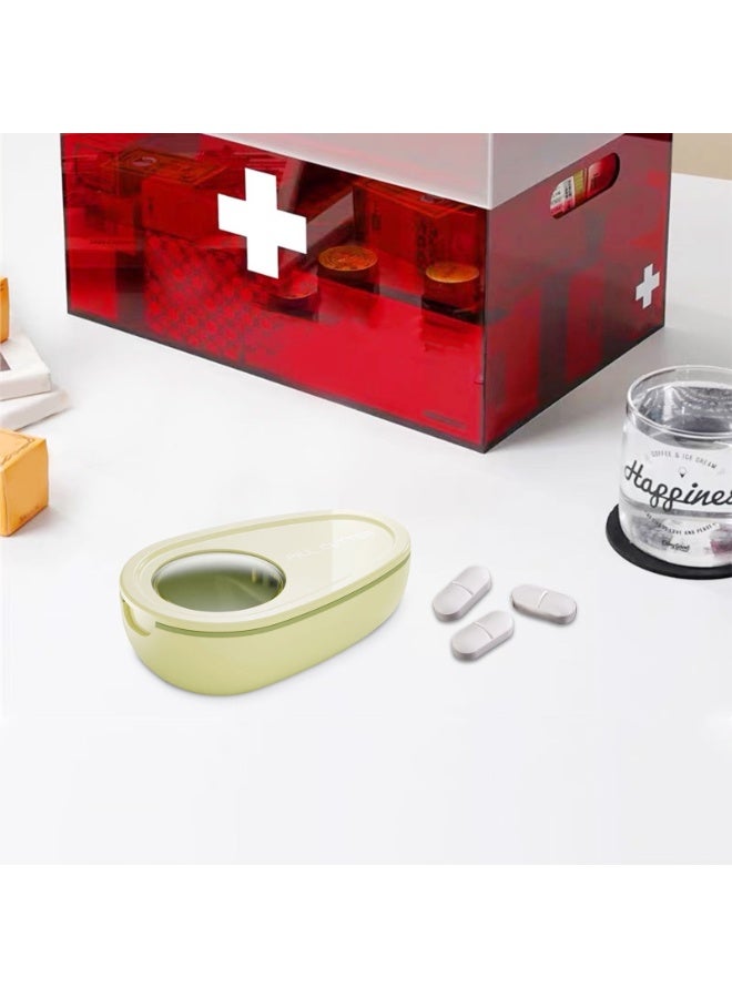 Pill Tablet Cutter, 1PCS Portable Pill Splitter with Blade and Storage Compartment, Round Tablet Pill Dispenser for Small and Large Pills Cut in Half Quarter, Elderly, Child, Pet, Travel - Image 4