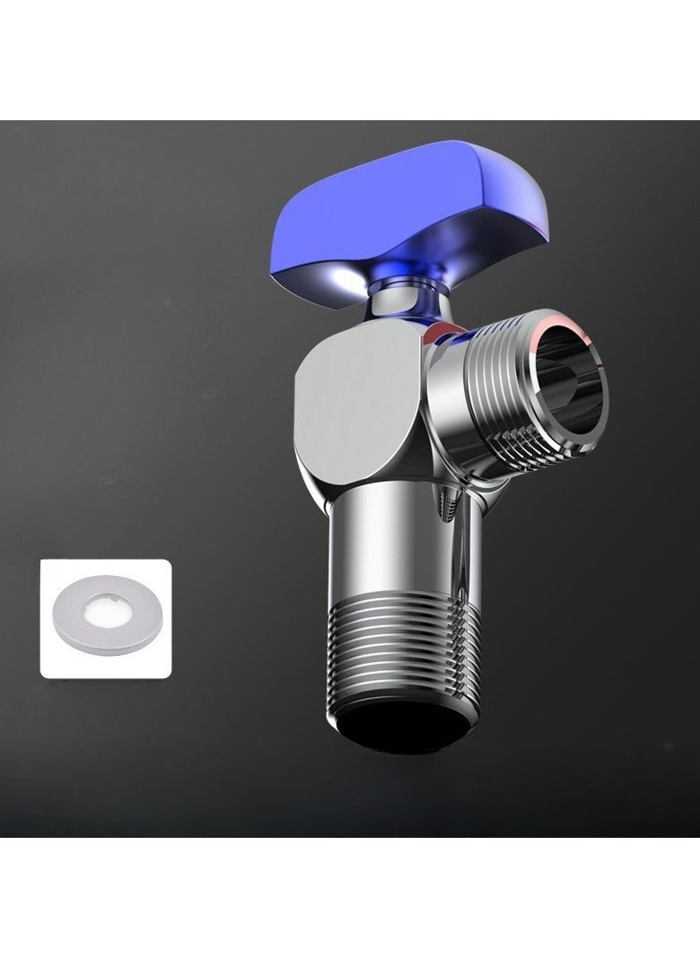 EBMINI - 4-Point Copper Ball Valve Fully Open Large Flow Gas Water Heater Triangle Valve - Image 1