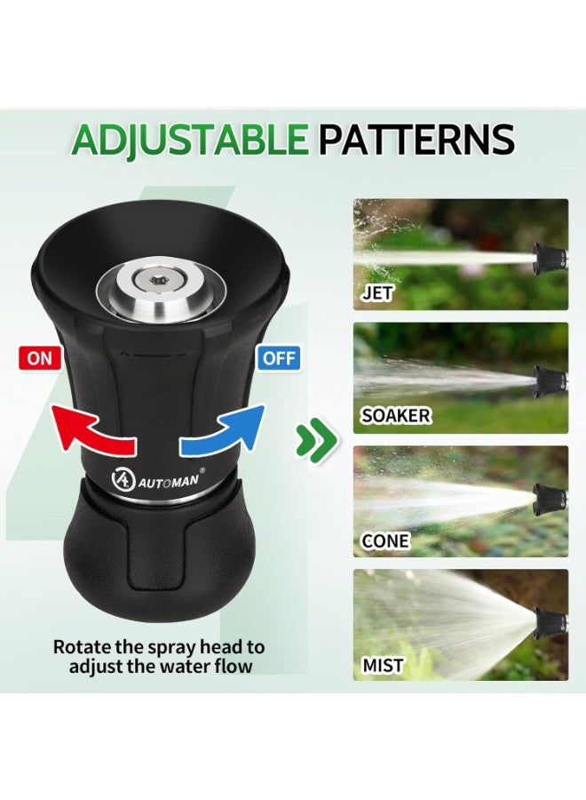 general Garden Hose Nozzle Heavy Duty, 2 Pack Fireman Hose Nozzle, High Pressure Water Hose Sprayer Nozzle, Adjustable Spray Nozzles for Washing Car, Cleaning Ground, Watering Plants, Showing Pets - Image 5