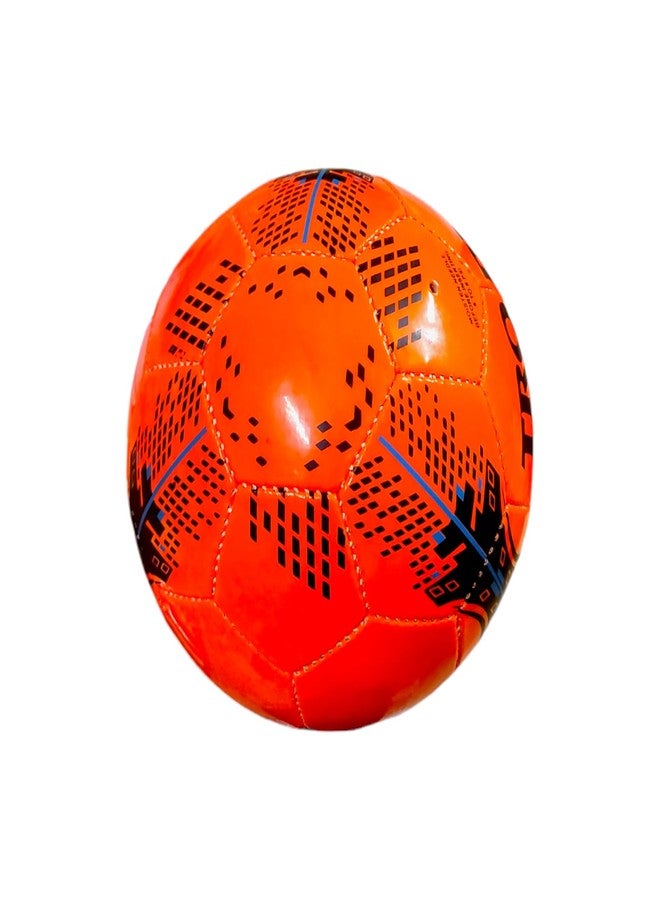 SBG Football Trophy Deluxe Orange, 32 Pannel Football, Hand Stitched Football with 1 ply Bladder for Soft and Wet Grounds, Match Football,Size-5 (Trophy Deluxe, Orange) - Image 4