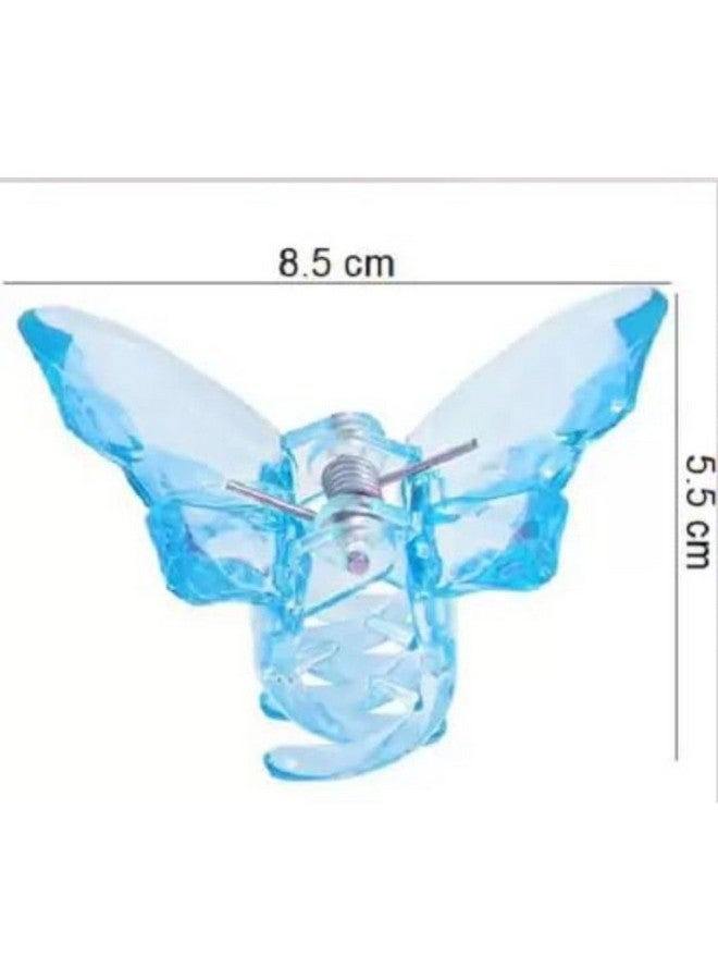 DN Creation Set of 2 Butterfly Non-Slip Fashion Jaw Hair Clips, Strong Hold Thin & Thick Hair Styling Accessories Hair Clucther - Assorted Color - Image 2