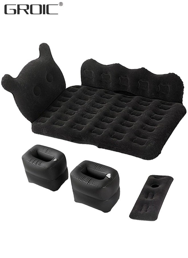 GROIC - Car Air Mattress Inflatable Car Bed with Air Pump,Thickened Car Camping Bed Sleeping Pad with Upgrade Side File,SUV Truck Air Mattress for Camping Travel, Trip and Outdoor Activities - Image 1