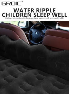 GROIC Car Air Mattress Inflatable Car Bed with Air Pump,Thickened Car Camping Bed Sleeping Pad with Upgrade Side File,SUV Truck Air Mattress for Camping Travel, Trip and Outdoor Activities  - Image 2