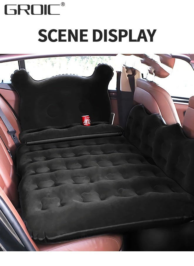 GROIC - Car Air Mattress Inflatable Car Bed with Air Pump,Thickened Car Camping Bed Sleeping Pad with Upgrade Side File,SUV Truck Air Mattress for Camping Travel, Trip and Outdoor Activities - Image 1