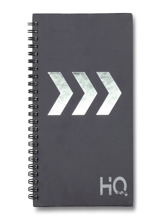 HQ Navneet HQ | Hard Cover Notebook - Corporate Edge (Gray) for Office and Professional Use | Wiro Bound and Foil Stamping | Single Line | A5 Size - 21 cm x 14.8 cm | 192 Pages - Image 1