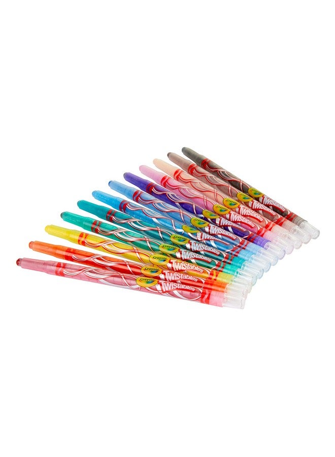 كرايولا أقلام تلوين كرايولا تويستابلز من كرايولا، عبوة من 12 قطعة - متعددة الألوان - Image 4