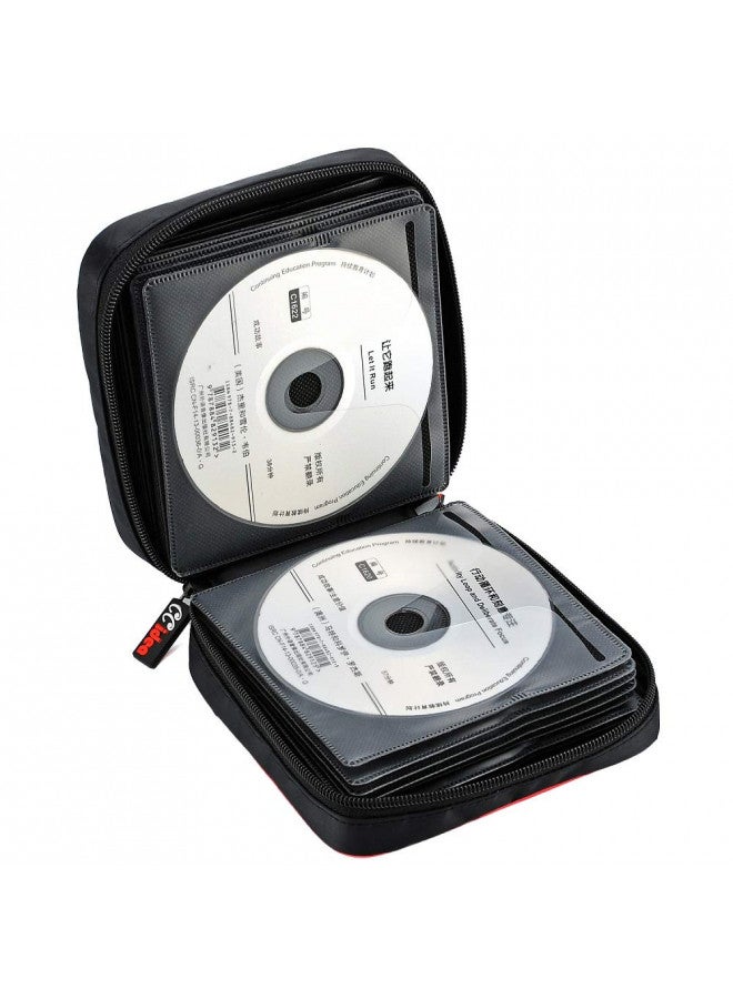 CCidea 40 Capacity CD/DVD Case Holder Portable Wallet Disc Storage Binder for Car, Home,Travel Carrying Organizer (Black) Specials - Image 3