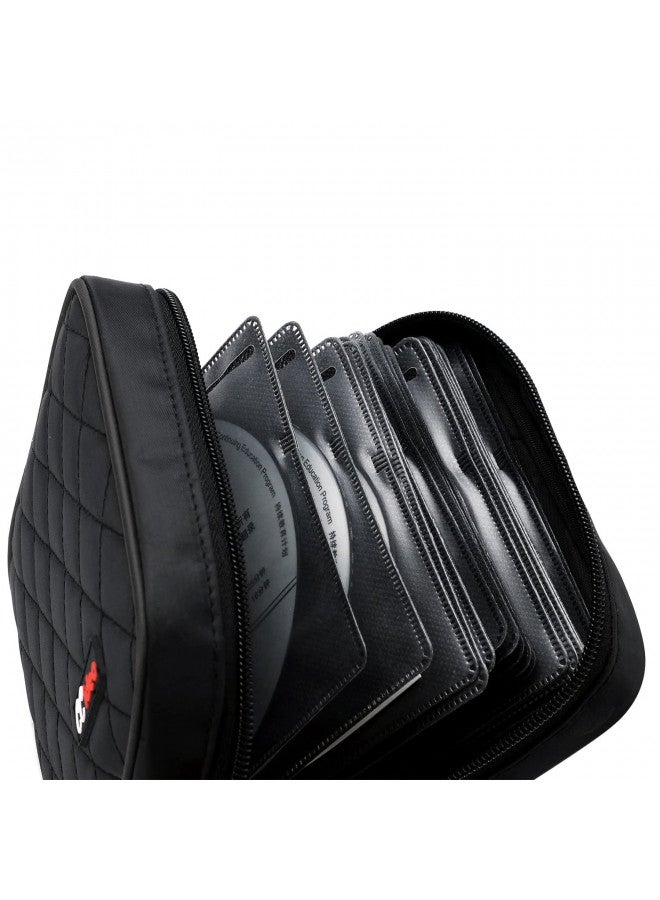 CCidea 40 Capacity CD/DVD Case Holder Portable Wallet Disc Storage Binder for Car, Home,Travel Carrying Organizer (Black) Specials - Image 4