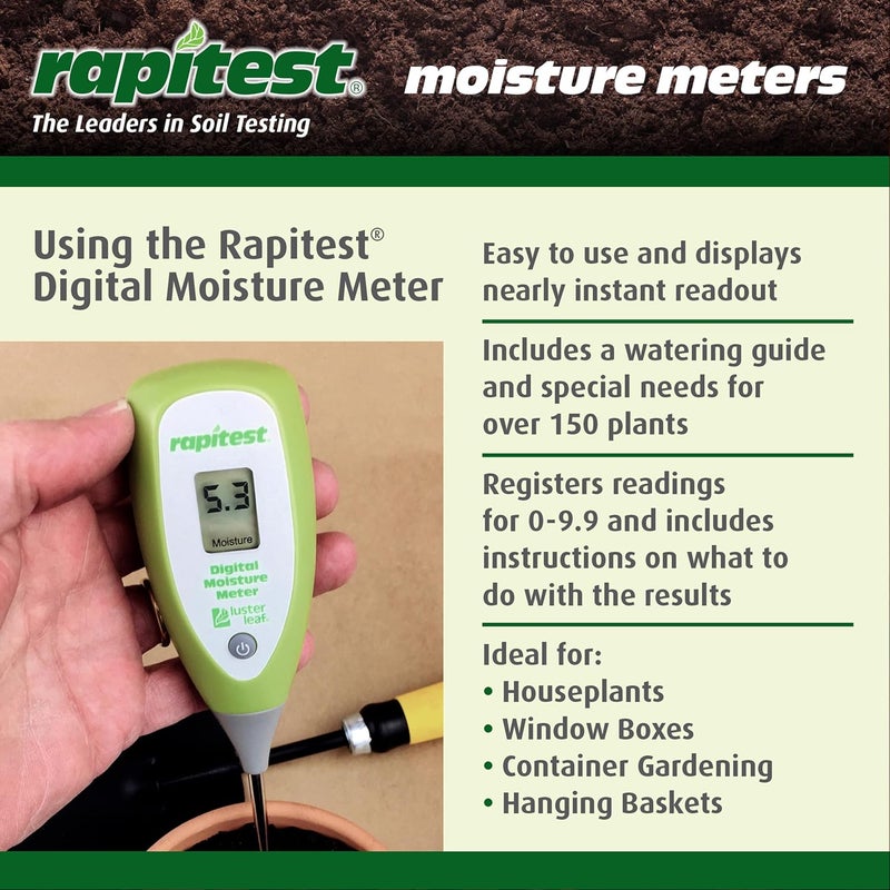 Luster Leaf Rapitest Digital Moisture Meter for Soil Testing - Image 5