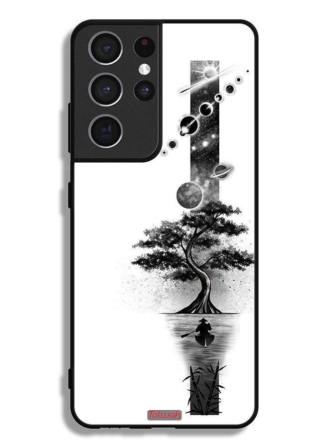 Tolwak Samsung Galaxy S21 Ultra 5G Protective Case Cover Earth Space Art - Image 3