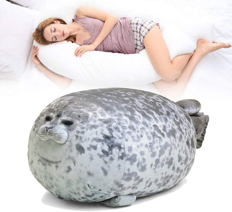 ETAOLINE Chubby Blob Seal Pillow Cute Seal Plush Toy Cotton Stuffed Animals XLarge - Image 3