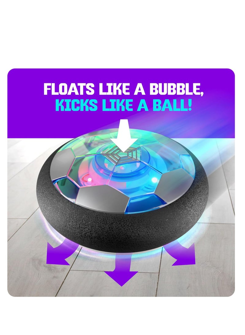 كرة قدم نينجا بلاست هوفر للاطفال - هدايا عيد ميلاد للاولاد - العاب داخلية هدية للاولاد من سن 6 و7 و8 و9 و10 و11 و12 سنة - العاب مضيئة للاطفال - 6-8 و8-12 سنة - هدايا للاولاد بعمر 8 سنوات، خشب - Image 2