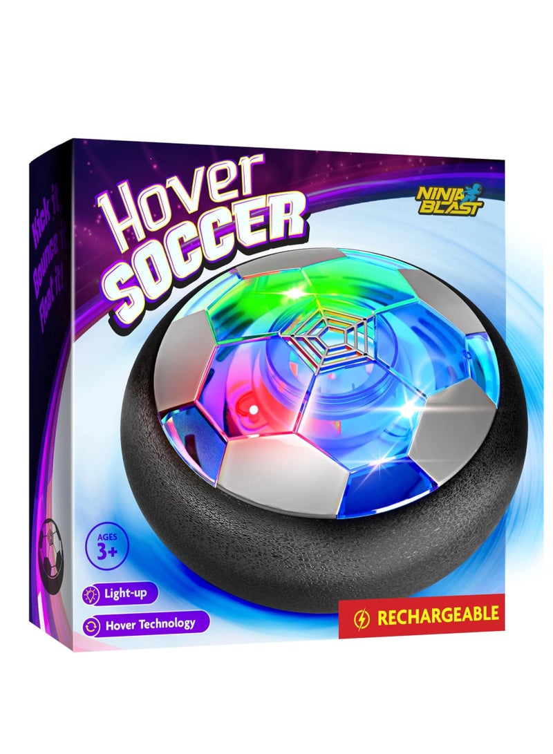 كرة قدم نينجا بلاست هوفر للاطفال - هدايا عيد ميلاد للاولاد - العاب داخلية هدية للاولاد من سن 6 و7 و8 و9 و10 و11 و12 سنة - العاب مضيئة للاطفال - 6-8 و8-12 سنة - هدايا للاولاد بعمر 8 سنوات، خشب - Image 1