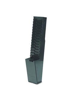 Acroprint 81-0118-000 25-Pocket Expanding Time Card Rack, Plastic, Black  - Image 1