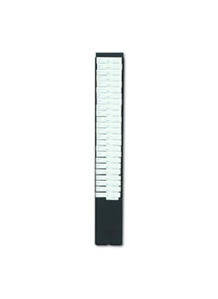 Acroprint 81-0118-000 25-Pocket Expanding Time Card Rack, Plastic, Black  - Image 2