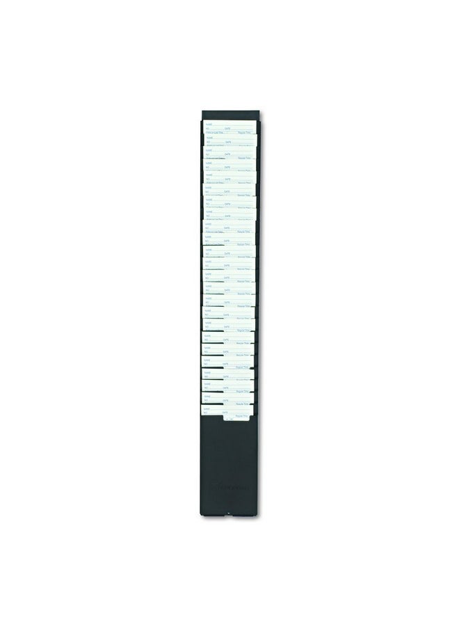 Acroprint 81-0118-000 25-Pocket Expanding Time Card Rack, Plastic, Black  - Image 2