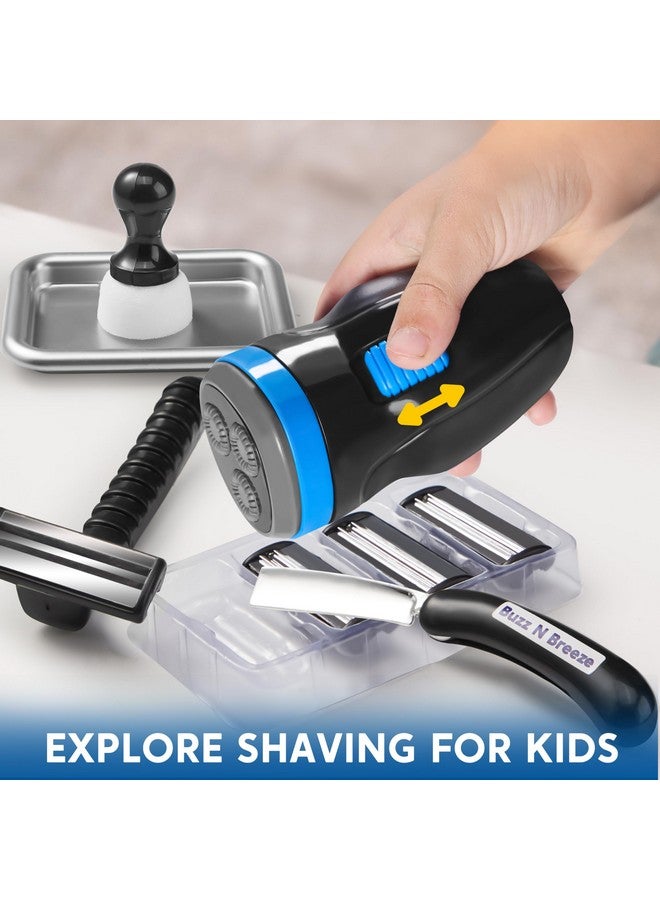 JOYIN Barber Shop Pretend Play Toy, 23 Pcs Kids Shaving Kit for Boys, Haircut Kit for Boys 3+ Year Old Birthday Gift, Upgraded Toddler Role Play Set with Storage Box - Image 3