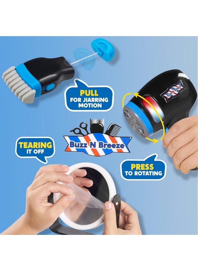 JOYIN Barber Shop Pretend Play Toy, 23 Pcs Kids Shaving Kit for Boys, Haircut Kit for Boys 3+ Year Old Birthday Gift, Upgraded Toddler Role Play Set with Storage Box - Image 5