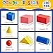 HI-BOOM Hiboom 280 Pcs 3D Shapes Geometric Solid for Teaching Wood Mini Geometric Shapes Colorful Education Blocks Classroom Manipulatives Blocks for Geometry Math Learning Kindergarten Preschool - Image 4