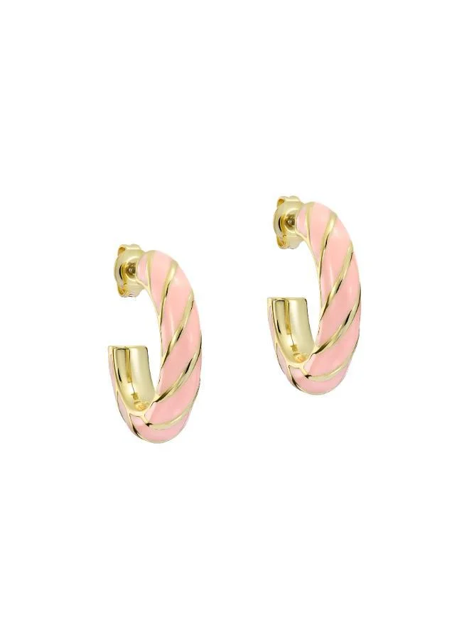 تيد بيكر TIFFANY: Twist Enamel Hoop Earrings