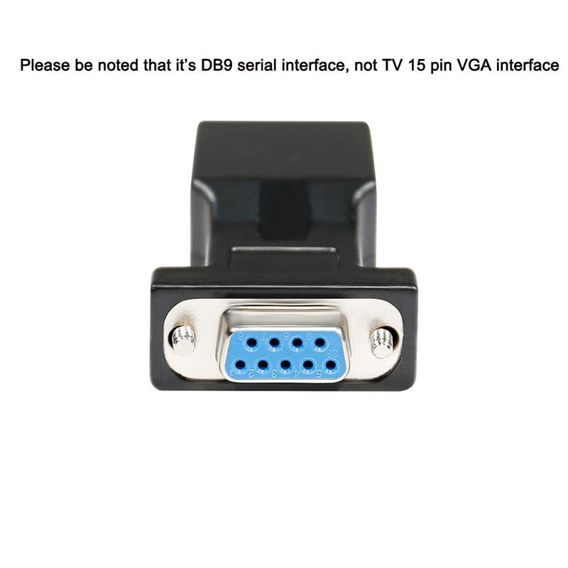 DTECH DB9 to RJ45 Serial Adapter RS232 Female to RJ-45 Female Ethernet Converter Compatible with Standard 9 Pin RS-232 Devices - Image 4