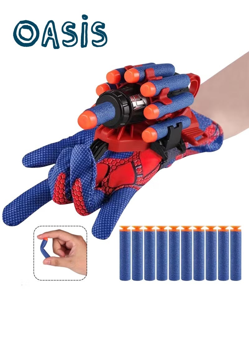 Oasis Children's Shooting Toys Wrist Launcher with Glove, Foam Blaster & Soft Darts, Hero Role-Playing Dress Up Toys for Kids Aged 6+ - Image 1