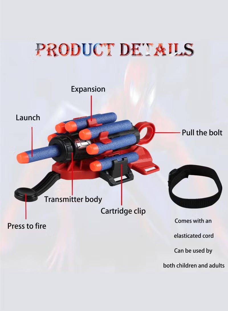 Oasis Children's Shooting Toys Wrist Launcher with Glove, Foam Blaster & Soft Darts, Hero Role-Playing Dress Up Toys for Kids Aged 6+ - Image 2